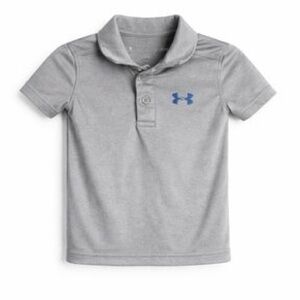 Under Armour• Kids Polo Shirt in Gray and Blue